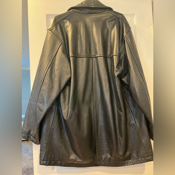 Vintage Coach Men’s Leather Jacket Black Medium - Picture 6 of 7